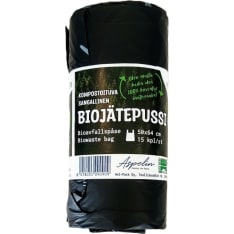 A.Green 30 L 15 kpl/rll, 500 x 640 mm sangallinen biopussi