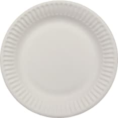 Rosa 100 kpl valkoinen 15cm kartonkilautanen
