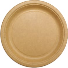 Rosa Eco ruskea 18 cm matala lautanen matala 25 kpl/pkt