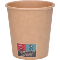 Rosa Kartonkikuppi ruskea 175 ml