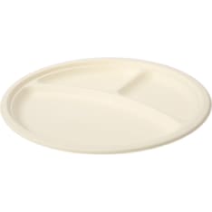 A.Green 50 pcs 26cm 3-piece wood-based plate