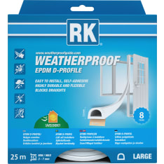 Rk D 25 m white window and door seal