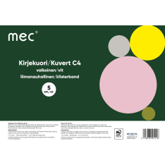 M.E.C 5kpl C4 kirjekuori liimanauhalla