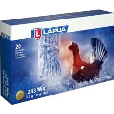 Lapua 243 Win 5.8g S561 FMJ 20pc cartridge