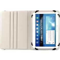 Wave valkoinen universaali suojakotelo/teline 9"-10,1" tableteille