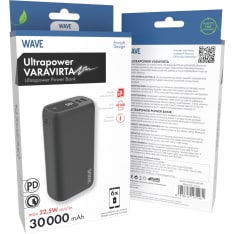 Wave Ultrapower 30000mAh 22.5W varavirtalähde