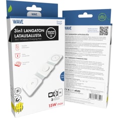 Wave Qi 3in1 langaton latausalusta