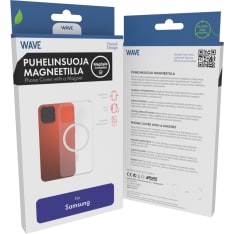 Wave Samsung Galaxy S26+ phone cover with a magnet