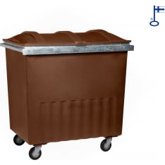 Inora 660 L brown waste container