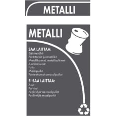Inora METALLI lajittelutarra