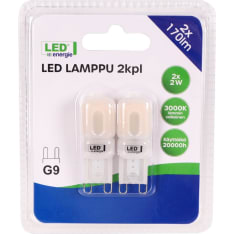 Led Energie G9 170lm 2kpl ledlamppu