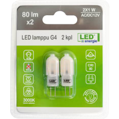 Led Energie G4 90lm 2kpl ledlamppu
