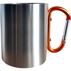 Retki 300ml teräsmuki karabiinikahvalla