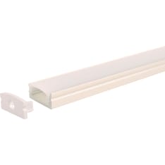 Led Energie 1m straight white aluminum profile