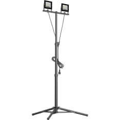Led Max 2x20W 2x1600lm 4000K IP44 työvalaisin tripod-jalustalla