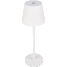 Led Energie Praha dimmable white rechargeable table lamp