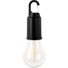 Berg 100lm musta ladattava led filamenttivalo karabiinilla