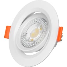 Downlight 7W 600lm 3000K IP20 white, size 90*26mm