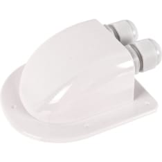 Arctic Marine white Bulkhead for two wires