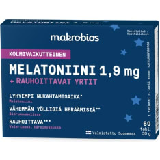Makrobios Melatoniini + rauhoittavat yrtit 60 tabl. ravintolisä