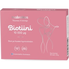 Makrobios Biotiini 10mg 60 tabl. ravintolisä