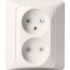 ABB Jussi IP20 2-os maadoittamaton uppopistorasia