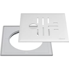 Vieser Classic Rst 32mm pipe outlet 197x197 mm floor drain cover