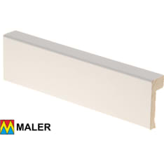 Maler Aava 16x42/10x2200 mm white MDF skirting board