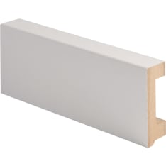 Maler 19x58x2750 MDF E0 melamine white groove skirting board
