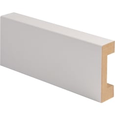 Maler 19x58x2200 MDF E0 melamine white groove Casing Molding