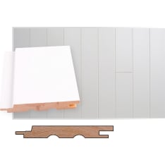 Maler 14x120x2100 STS-3 EM pine white interior panel