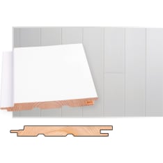 Maler 14x145x2100 STS-3 EM mänty valkoinen sisustuspaneeli 5kpl/pkt