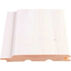 Maler Spa 14x120x2385 STP-10 Terveoksainen kuusi Huurre sisustuspaneeli 5kpl/pkt