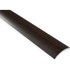 Maler 6,2x41x1000 aluminium dark walnut Velcro fastened flat pack