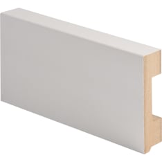 Maler 19x70x2750 MDF E0 melamiini valkoinen johtoura jalkalista