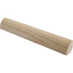 Maler 18x18x2400 Pine EM wood-finished 1/4-round craft molding