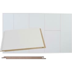 Maler round punched 6x160x1200 mm STP-0 MDF semi-glossy white interior panel