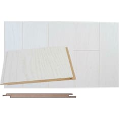 Maler round punched 6x160x1200 mm STP-0 MDF silver ash interior panel