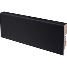 Maler Aava 12x58x2750 MDF black RAL 9005 skirting board