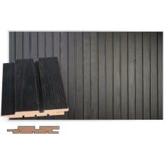 Maler Louvre Spa 14x93x2300 STS-5 Mänty Hiili sisustuspaneeli 5kpl/pkt