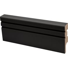 Maler Jana 16x58x2750 MDF melamiini Musta jalkalista 5kpl/pkt