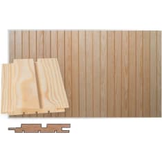Maler Louvre Spa 14x93x1780 STS-5 Mänty EM puuvalmis sisustuspaneeli 5kpl/pkt