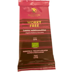 Dammenberg Organic  dairy-free raspberry chocolate bar 46% 70g