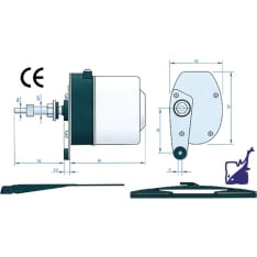 Roca 12V complete set of windshield wipers