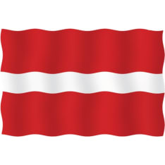 Vierailulippu Latvia 20x30