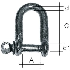Sakkeli Galvanized D-Model 14 Mm