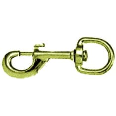 Carbine hook 73Mm/13Mm brass