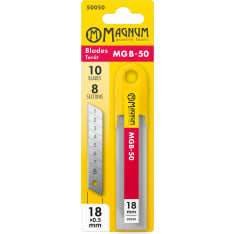 Magnum 18 mm serrated knife blade