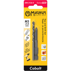 Magnum M5 threaded pin and drill bit