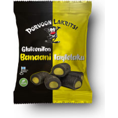 Porvoon Lakritsi Banaani 150 g täytelakritsi